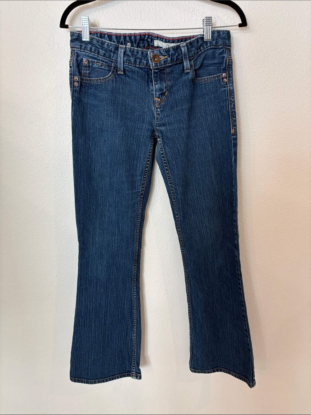 DKNY Women's “Times Square” Dark Blue Wide Leg Jeans